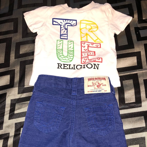 true religion baby boys shorts